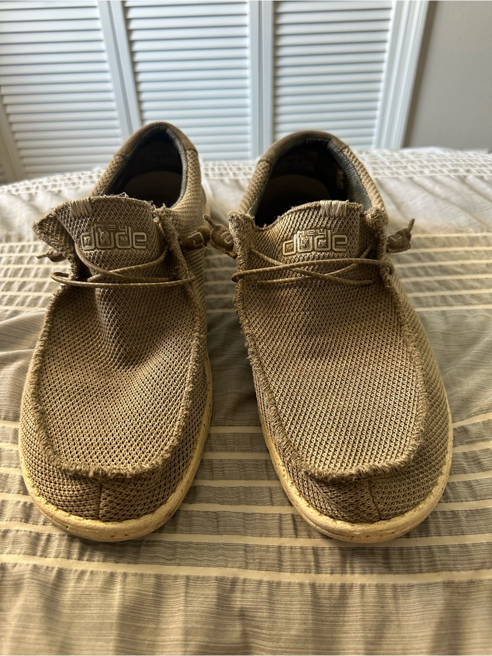 Hey Dude Wally Knit Slip-On Shoes - Beige